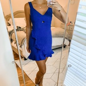 Royal Blue Ruffle Dress